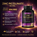 Zinc Picolinate 50 mg — 100 cápsulas