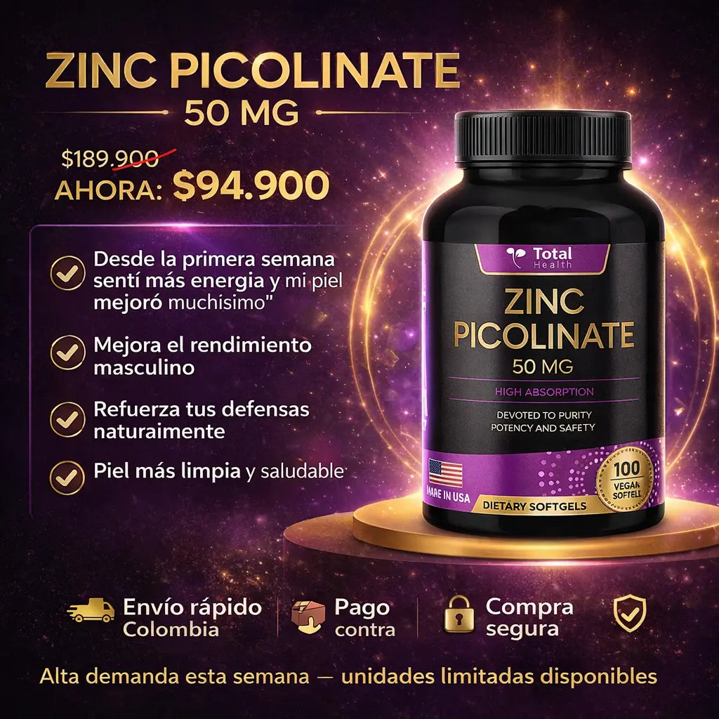Zinc Picolinate 50 mg — 100 cápsulas
